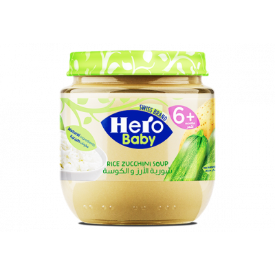 HERO BABY RICE & ZUCCHINI JAR 125 GM